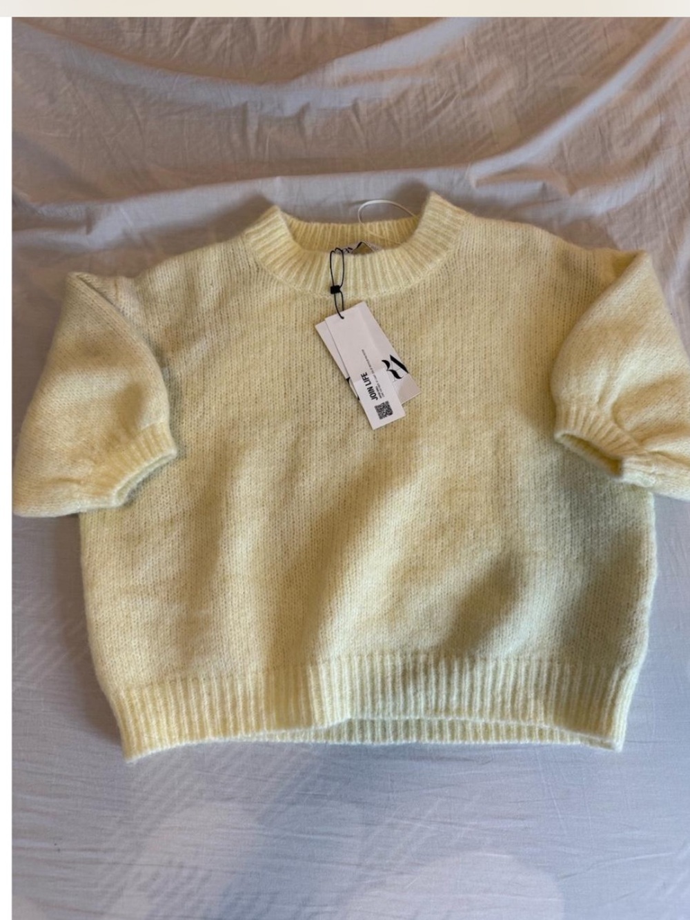 Zara Pale Yellow Sweater - Soft Knit Women’s Pullover